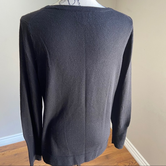 Badgley Mischka Merino wool crew neck sweater - Picture 5 of 8